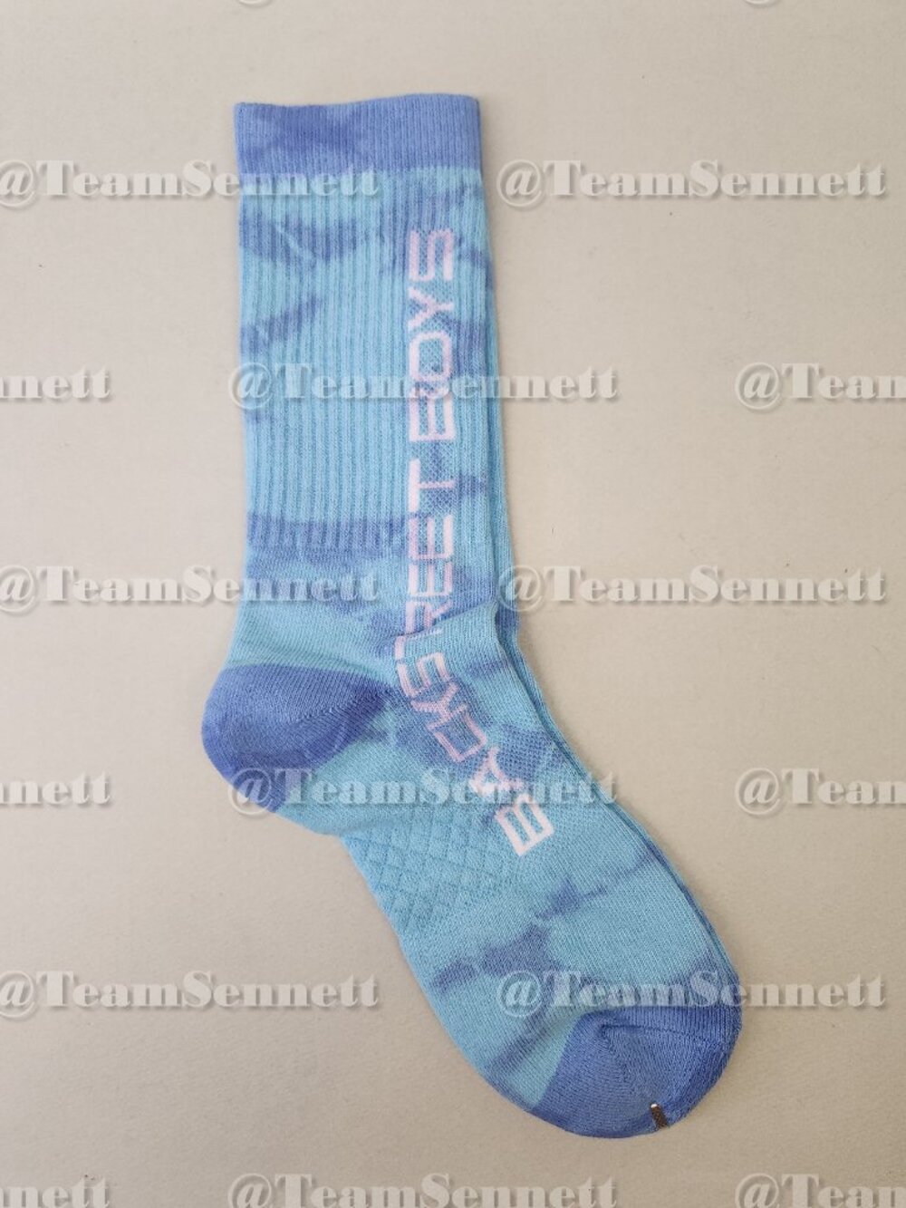 Backstreet Boys Blue Tie Dye Crew Socks // Into the Millennium Sphere Las Vegas